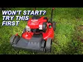 Fixing A Troy-Bilt Mower That Won t Start After A Few Months In Storage