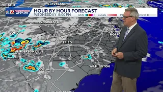 Isolated severe storms possible west Thursday Limited storm chances in the Piedmont