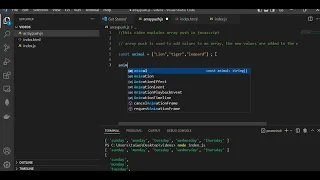 Javascript Array-push Method