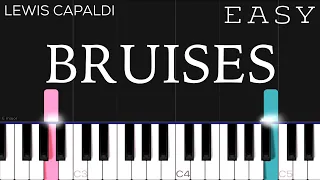 Download Lewis Capaldi - Bruises | EASY Piano Tutorial MP3