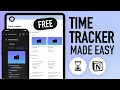 FREE Notion Time Tracker - Simplify Your Tasks Save Time and Boost Productivity
