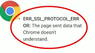Google Chrome Err SSL Protocol Error Page Sent data that Chrome Doesn t Understand Problem