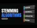 Stemming in NLP Explained Porter Snowball Lancaster Regexp Stemmer With Python Examples