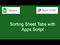 Google Sheets - Apps Script