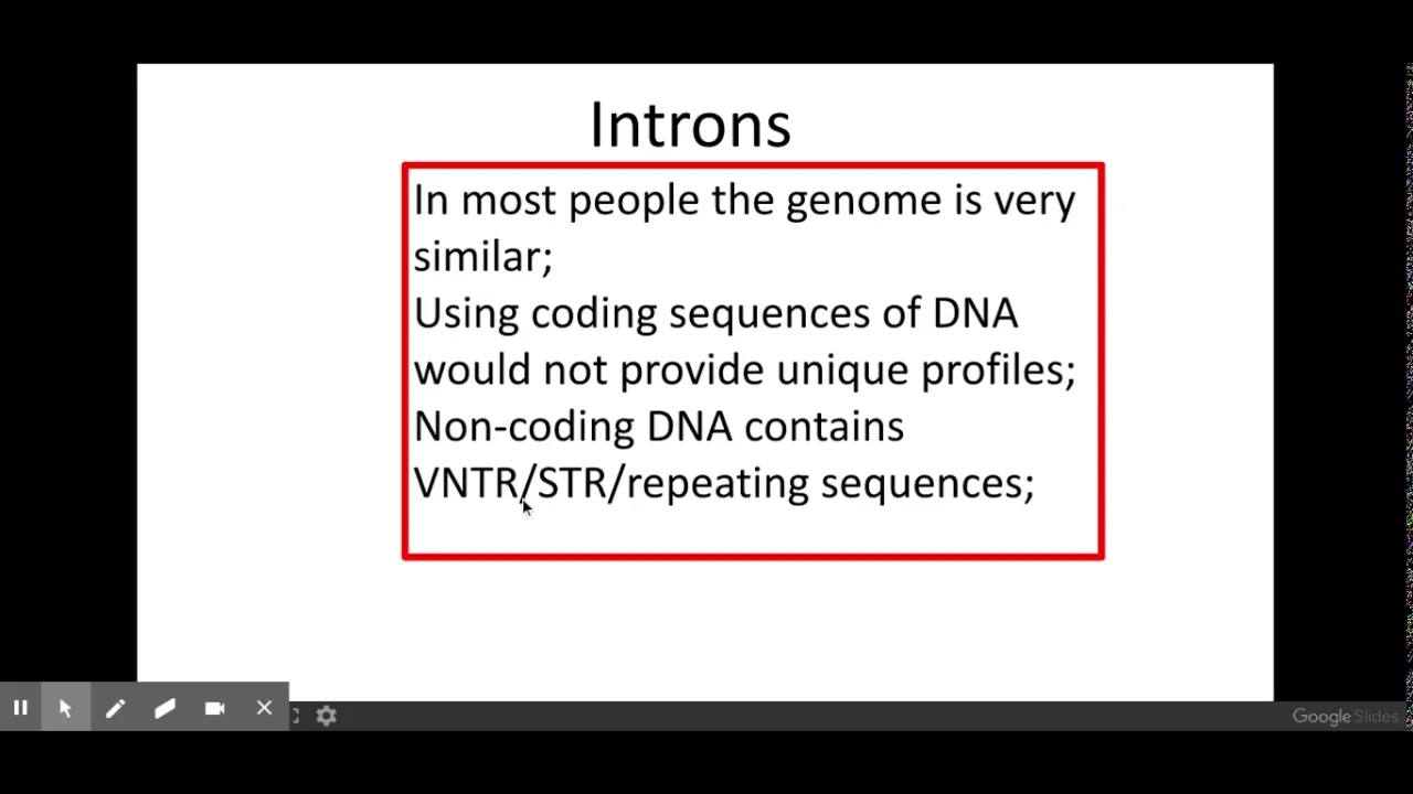 6.1.3 Manipulating genomes c) DNA profiling