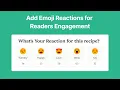 Add Emoji Reactions for Readers Engagement WP Delicious Tutorial