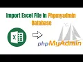 Import Excel File In PhpMyAdmin Import Csv File In PhpMyAdmin