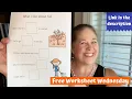 Free Worksheet Wednesday I Like Fall