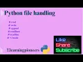 35 Python file handling