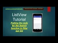 ListView Tutorial Search Filter Code Advanced Topics