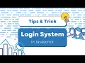 How to create a login system in javascript in Hindi in 2022