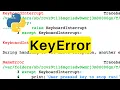 KeyError Python Tutorial