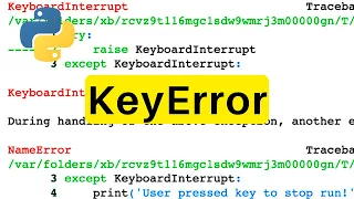 KeyError Python Tutorial