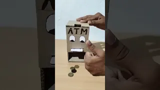 Make An ATM Machine With Cardboard ATM Machine project