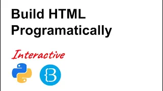 07 Creating dynamic HTML using python - Python Tutorial for Beginners Interactive and Auto-graded