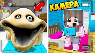 НУБ И ПРО ЗАСНЯЛИ ГОЛОДНОГО ЧЕРВЯ НА СКРЫТЫЕ КАМЕРЫ В МАЙНКРАФТ ЛОВУШКА HUNGRY WORM MINECRAFT
