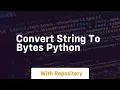 convert string to bytes python
