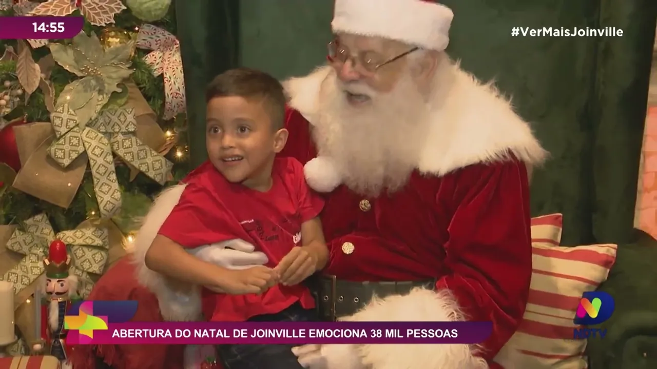 Abertura do Natal de Joinville emociona 38 mil pessoas