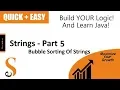 Exploring Bubble Sort Sorting String Arrays in Java