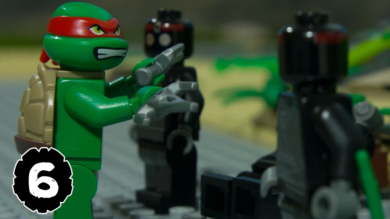 Este es uno de los juguetes de la primer colección de Lego Tortugas ninja y que no llego a México po. 