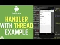 Android Handler With Thread Example