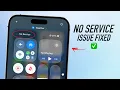 iPhone No Service Issue Fixed in 3 Minutes