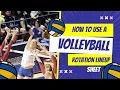 How to use a Volleyball Rotation Lineup Sheet Instructions
