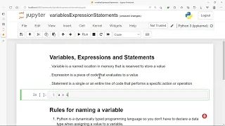 1 4 Variables Expressions and Statements 1