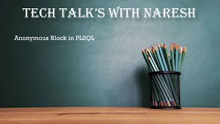 Anonymous Block in PLSQL