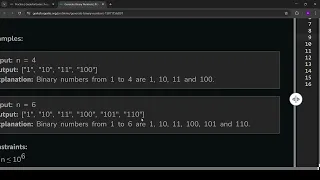 Generate Binary Numbers GFG POD Explained in Tamil Java Programming