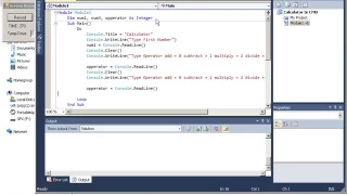 Console Calculator in VB NET