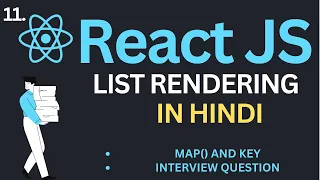 List Rendering in ReactJs Tutorial in Hindi Complete React Course in Hindi