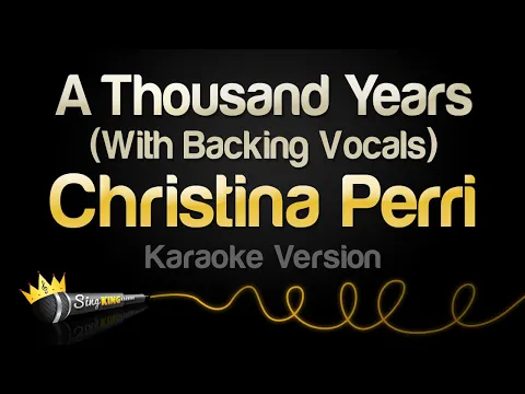 Download MP3 Christina Perri - A Thousand Years (Karaoke With Backing Vocals)