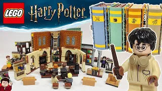Combining the 2021 LEGO Harry Potter Hogwarts Moments Classrooms / Books