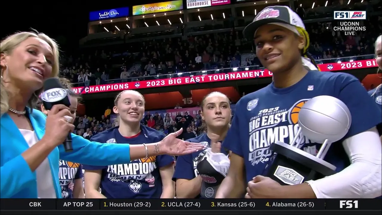 Aaliyah Edwards Wins MVP Of Big East Tournament After #7 UConn Huskies CRUSH #10 Villanova For Title