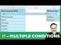 IF Function in Excel with Multiple Conditions - 2 3 or More Conditions