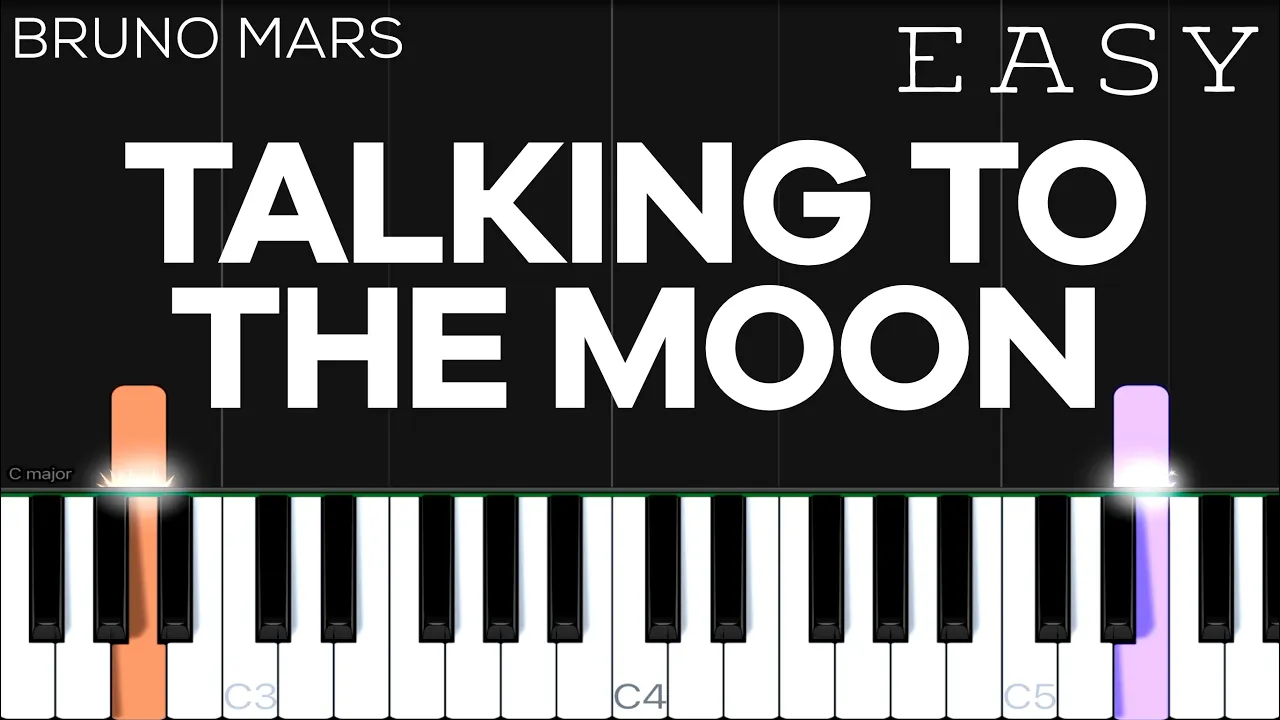 Bruno Mars - Talking To The Moon | EASY Piano Tutorial