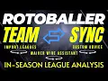 2024 NFL Team Sync Tutorials - In-Season League Analysis RotoBaller