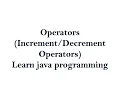 Increment and Decrement Operators in Java using Eclipse IDE