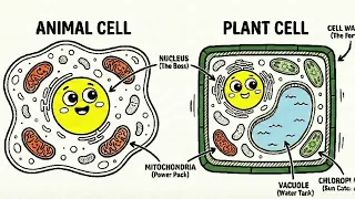Preschool Cell Parts Coloring with Free PDF Coloring Sheet link in Description