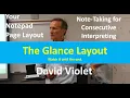 Note Taking for Consecutive Interpreting The Glance Layout David Violet