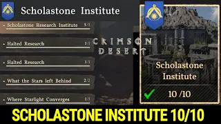 Crimson Desert - All Scholastone Institute Quests How to Unlock All Quests