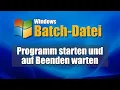 Windows Batch-Datei Programm starten und auf Beenden warten