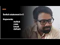 Switch Statement in C Explained C Programming Conditional Statements Tutorial