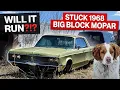 Will it Run 1968 Chrysler Newport Abandoned for Decades Stuck 383 Big Block Mopar