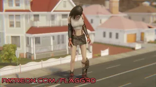 Blender Mocap Giantess Tifa -