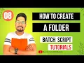 Batch Script with mkdir