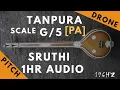 Lagu Tanpura Sruthi - Drone - G Scale or 5 Kattai - Pa (Panchamam/ Pancham) - 196Hz