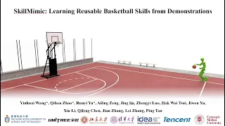 SkillMimic Learning Reusable Basketball Skills from Demonstrations