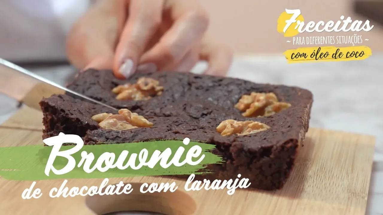 #1 RECEITA DE BROWNIE DE CHOCOLATE COM LARANJA